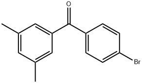 (4-Bromophenyl)-(3,5-dimethylphenyl)-methanone Struktur