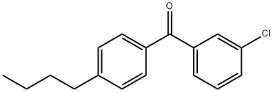 4-N-BUTYL-3'-CHLOROBENZOPHENONE Struktur