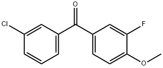 3-CHLORO-3'-FLUORO-4'-METHOXYBENZOPHENONE Struktur