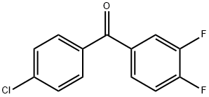 4-CHLORO-3',4'-DIFLUOROBENZOPHENONE Struktur