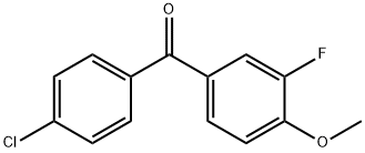 4-CHLORO-3'-FLUORO-4'-METHOXYBENZOPHENONE Struktur