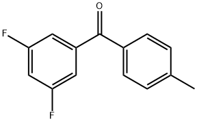 3,5-DIFLUORO-4'-METHYLBENZOPHENONE Struktur