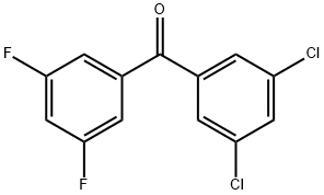 3,5-DICHLORO-3',5'-DIFLUOROBENZOPHENONE Struktur