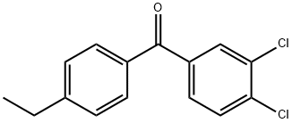 3,4-DICHLORO-4'-ETHYLBENZOPHENONE Struktur