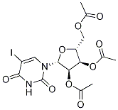 5-Iodo-2',3',5'-tri-O-acetyluridine Struktur