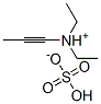 diethyl(prop-1-ynyl)ammonium hydrogen sulphate Struktur