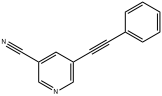 5-(2-PHENYLETHYNYL)NICOTINONITRILE Struktur