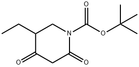 1-Boc-5-Ethyl-2,4-dioxopiperidine Struktur