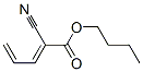 2-Cyano-2,4-pentadienoic acid butyl ester Struktur