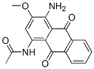 N-(4-amino-9,10-dihydro-3-methoxy-9,10-dioxo-1-anthryl)acetamide Struktur