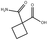 CYCLOBUTANE-1,1-DICARBOXYLIC ACID MONOAMIDE
 Struktur