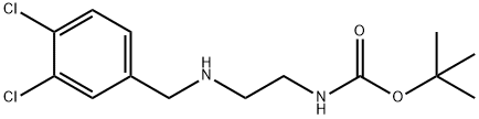 CarbaMic acid, [2-[[(3,4-dichlorophenyl)Methyl]aMino]ethyl]-, 1,1-diMethylethyl ester (9CI) Struktur