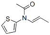 Acetamide,  N-(1E)-1-propenyl-N-2-thienyl-  (9CI) Struktur