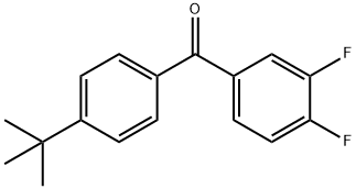 4-TERT-BUTYL-3',4'-DIFLUOROBENZOPHENONE Struktur