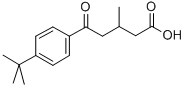 5-(4-TERT-BUTYLPHENYL)-3-METHYL-5-OXOVALERIC ACID Struktur