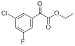 ETHYL 3-CHLORO-5-FLUOROBENZOYLFORMATE Struktur