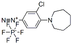 3-chloro-4-(hexahydro-1H-azepin-1-yl)benzenediazonium hexafluorophosphate Struktur