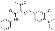 2-[[3-chloro-4-(diethylamino)phenyl]azo]-3-oxo-N-phenylbutyramide Struktur