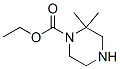 1-Piperazinecarboxylicacid,2,2-dimethyl-,ethylester(9CI) Struktur