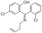 Phenol, 2-((3-butenylimino)(2-chlorophenyl)methyl)-4-chloro- Struktur