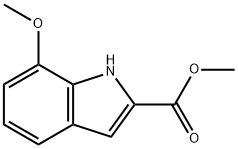 METHYL 7-METHOXY-1H-INDOLE-2-CARBOXYLATE Struktur