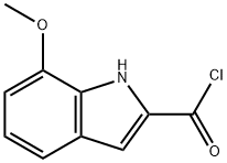 1H-Indole-2-carbonyl chloride, 7-methoxy- (9CI) Struktur