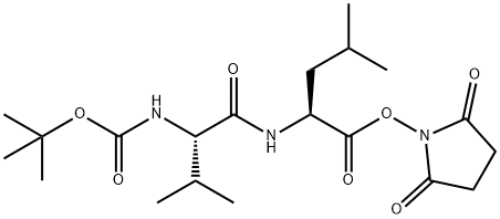 N-BOC-L-VALINYL-L-LEUCINYL N-HYDROXYSUCCINIMIDE ESTER, 84642-33-1, 結(jié)構(gòu)式