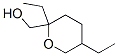 2,5-diethyltetrahydro-2H-pyran-2-methanol Struktur