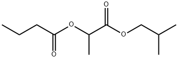 1-methyl-2-(2-methylpropoxy)-2-oxoethyl butyrate Struktur