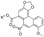 potassium 8-methoxy-6-nitrophenanthro[3,4-d]-1,3-dioxole-5-carboxylate Struktur