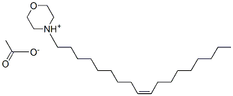 4-[(Z)-octadec-9-enyl]morpholinium acetate Struktur