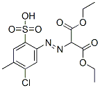 diethyl [(5-chloro-4-methyl-2-sulphophenyl)azo]malonate Struktur