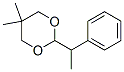 5,5-dimethyl-2-(1-phenylethyl)-1,3-dioxane  Struktur