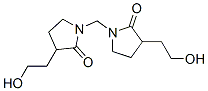 1,1'-methylenebis[3-(2-hydroxyethyl)pyrrolidin-2-one] Struktur