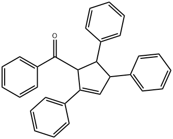 5-Benzoyl-1,3,4-triphenyl-1-cyclopentene Struktur