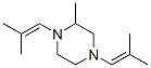 2-methyl-1,4-bis(2-methylprop-1-enyl)piperazine  Struktur