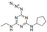 6-azido-N-cyclopentyl-N'-ethyl-1,3,5-triazine-2,4-diamine Struktur