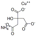 ammonium copper(2+) 2-hydroxypropane-1,2,3-tricarboxylate  Struktur