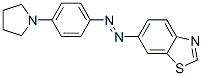 Benzothiazole, 6-((4-(1-pyrrolidinyl)phenyl)azo)- Struktur