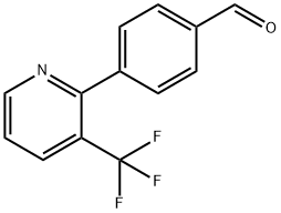 4-(3-(Trifluoromethyl)pyridin-2-yl)benzaldehyde Struktur