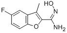 2-Benzofurancarboximidamide, 5-fluoro-N-hydroxy-3-methyl- Struktur