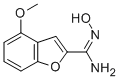 2-Benzofurancarboximidamide, N-hydroxy-4-methoxy- Struktur