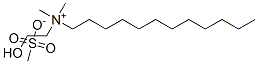 dodecyl(2-hydroxyethyl)dimethylammonium methanesulphonate Struktur