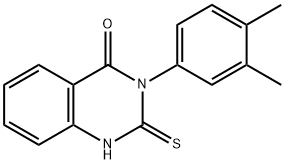 3-(3,4-DIMETHYL-PHENYL)-2-MERCAPTO-3H-QUINAZOLIN-4-ONE Struktur