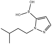 2-(3-Methylbutyl)-2H-pyrazole-3-boronic acid Struktur