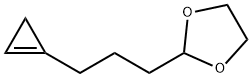 1,3-Dioxolane,  2-[3-(1-cyclopropen-1-yl)propyl]- Struktur