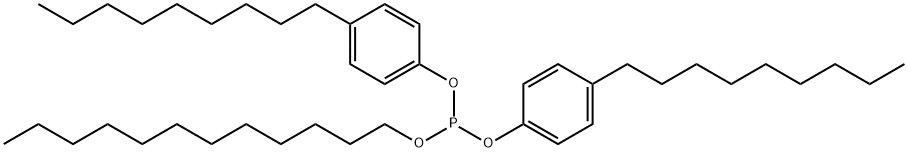 dodecyl bis(4-nonylphenyl) phosphite Struktur