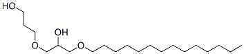 3-[2-hydroxy-3-(tetradecyloxy)propoxy]propanol Struktur