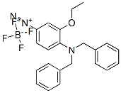 4-[bis(phenylmethyl)amino]-3-ethoxybenzenediazonium tetrafluoroborate Struktur