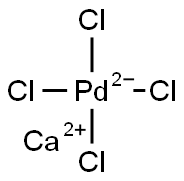 calcium tetrachloropalladate(2-) Struktur